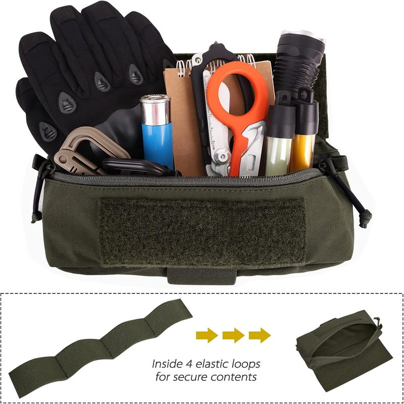 PETAC GEAR Tactical Mini Drop Pouch Fanny Pack Tool Pouch for Tactial Vest Chest Rig - Image 4